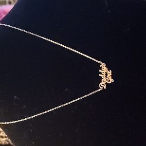 Y2K Gold‎ Daddy's Girl Necklace CUTE 80'S GIFT Retro Y2k Gift Daughter Glam Hot